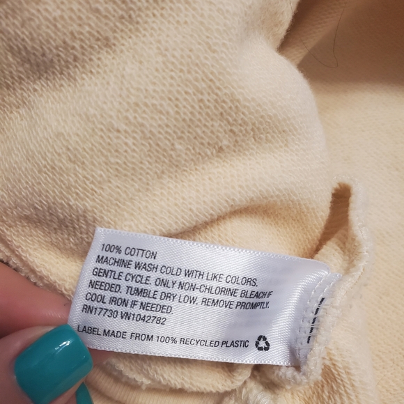 Good condition Peach color tiedye sweater top, womens Large - Picture 8 of 9